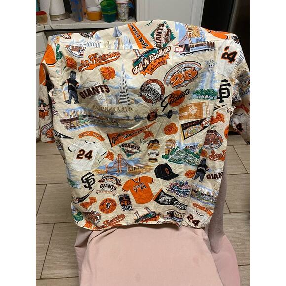 Reyn Spooner San Francisco SF Giants Mens Large Camp Shirt MLB Cruise - Picture 3 of 3